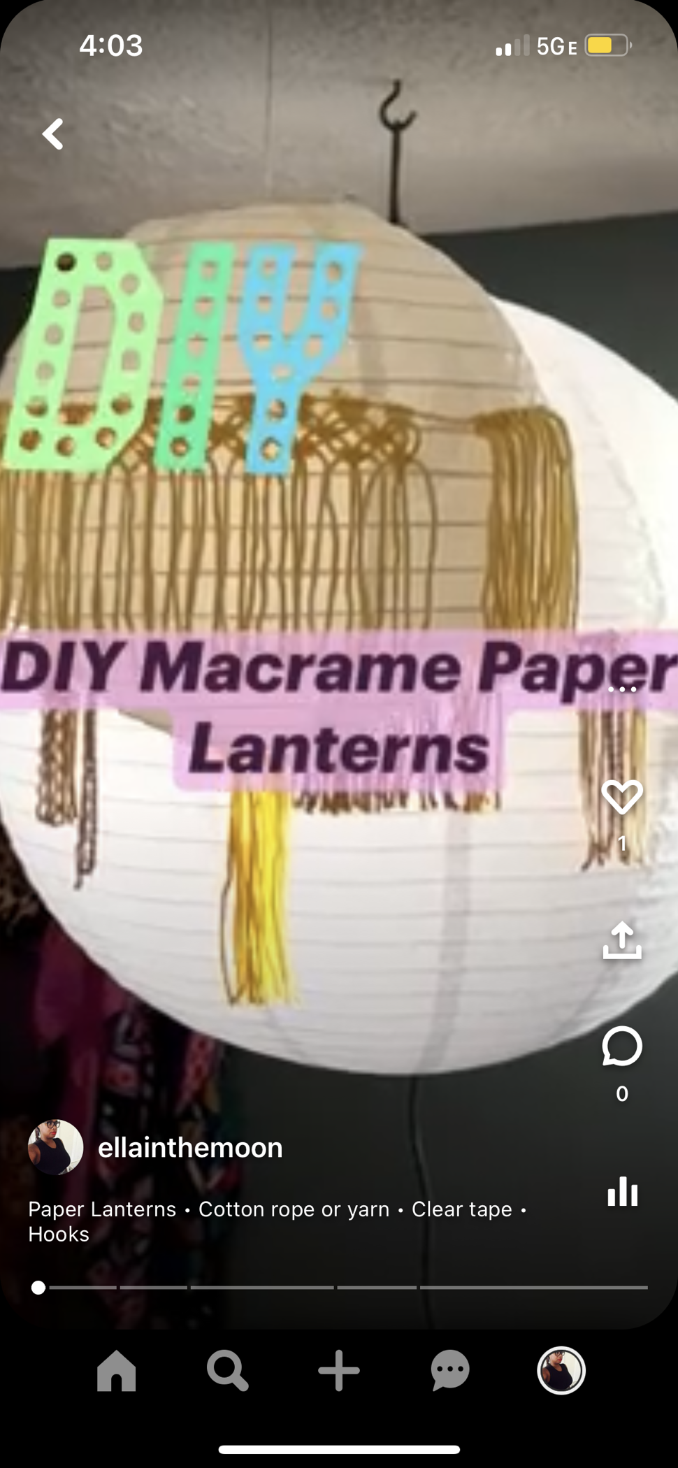 Macrame Paper Lanterns